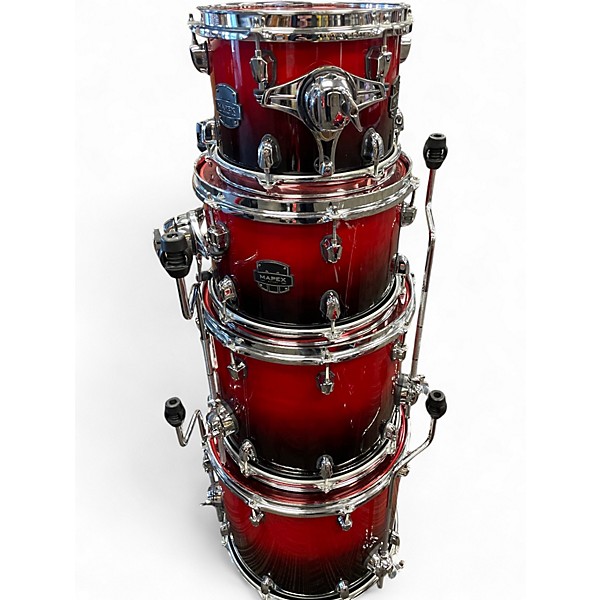 Used Mapex 5 Piece SATURN SCARLETT FADE Drum Kit