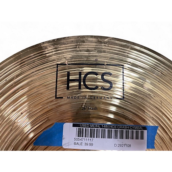 Used MEINL 14in HCS Crash Cymbal
