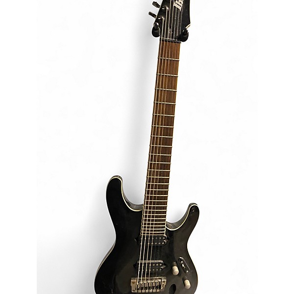 Used Ibanez SIR27FD Iron Label 7 String Black Solid Body Electric Guitar
