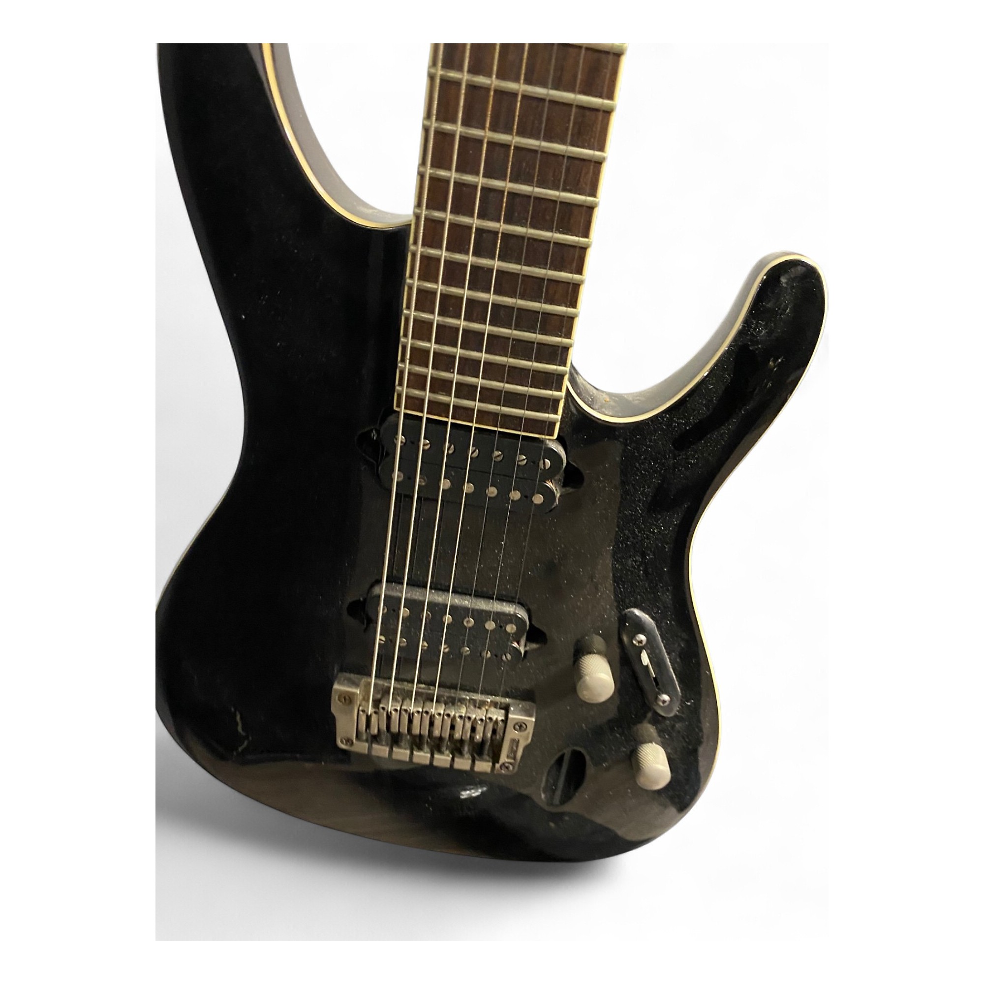 Used Ibanez SIR27FD Iron Label 7 String Black Solid Body Electric