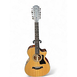 Used Taylor 352CE Natural 12 String Acoustic Electric Guitar