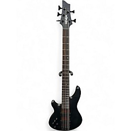 Used Schecter Guitar Research CB-5 LH LEFTY  Black Electric Bass Guitar
