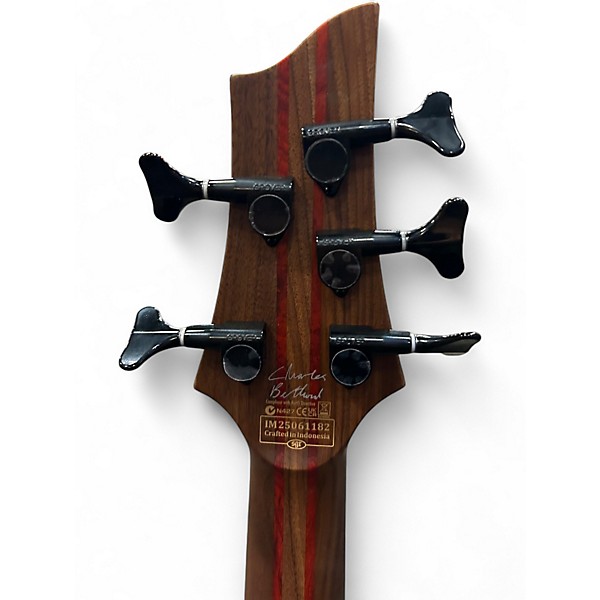 Used Schecter Guitar Research CB-5 LH LEFTY  Black Electric Bass Guitar