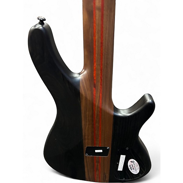 Used Schecter Guitar Research CB-5 LH LEFTY  Black Electric Bass Guitar