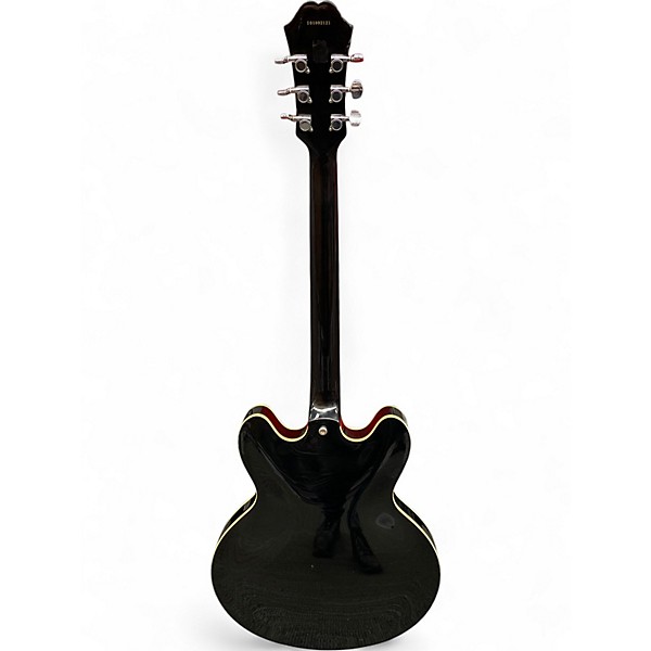 ギター epiphone DOT EB Used 2010s Epiphone DOT EB Black Hollow Body Electric Guitar