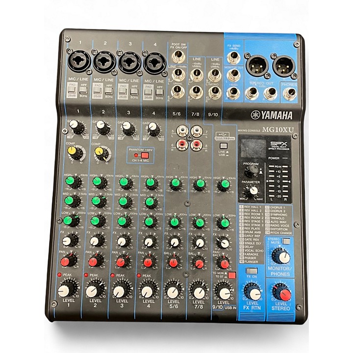 Used Yamaha MG10XU 10 Channel Mixer with Effects Unpowered