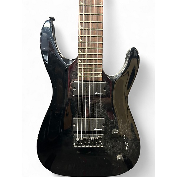 Used Jackson dinky js-22-7 Black Solid Body Electric Guitar