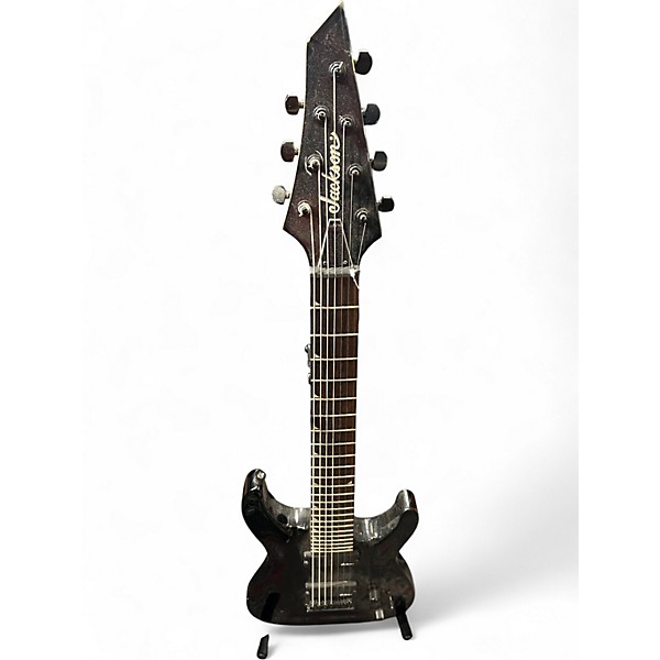 Used Jackson dinky js-22-7 Black Solid Body Electric Guitar
