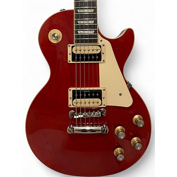 Used Gibson Les Paul Classic Trans Red Solid Body Electric Guitar