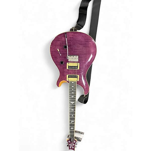 Used PRS SE Custom 24 Trans Purple Solid Body Electric Guitar