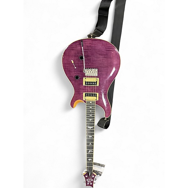 Used PRS SE Custom 24 Trans Purple Solid Body Electric Guitar