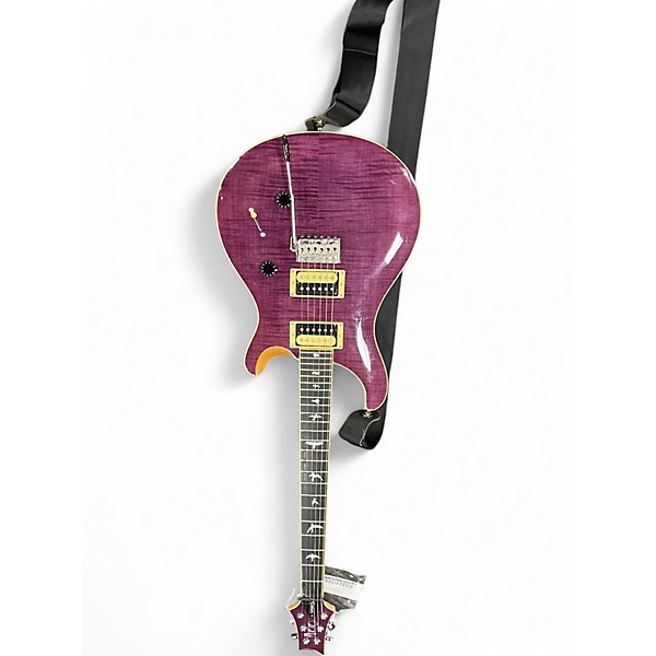 Used PRS SE Custom 24 Trans Purple Solid Body Electric Guitar