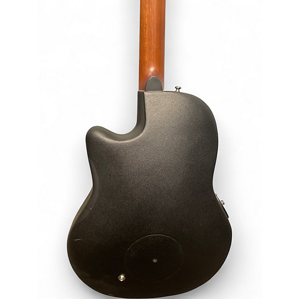 Used Ovation CE48P Ebony Acoustic Electric Guitar