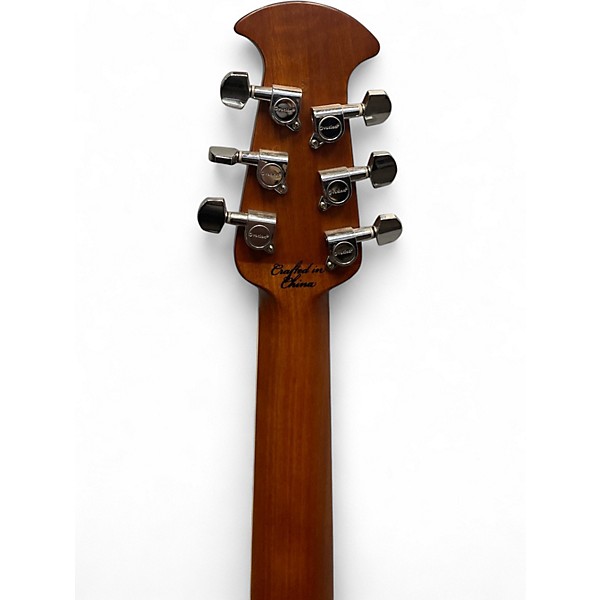 Used Ovation CE48P Ebony Acoustic Electric Guitar