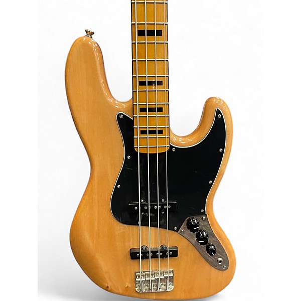 Used Squier Classic Vibe 70s Jazz Bass Natural Electric Bass Guitar