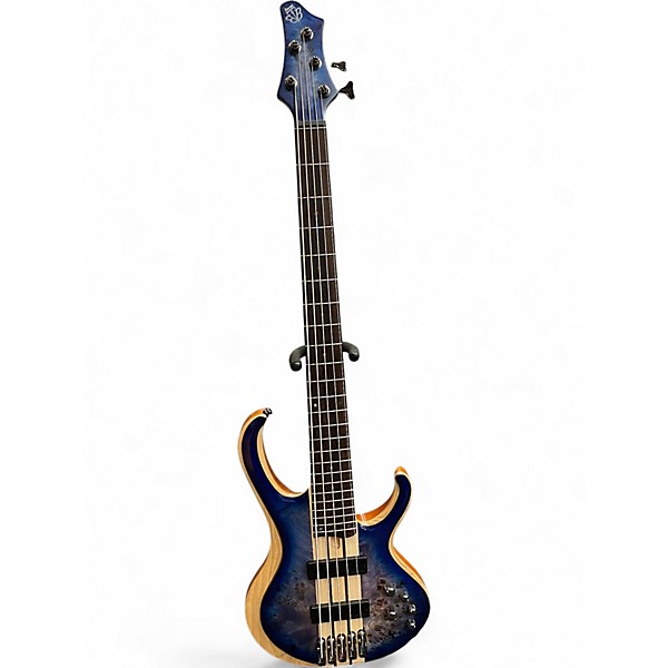 Used Ibanez BTB845 5 STRING Ocean Blue Electric Bass Guitar