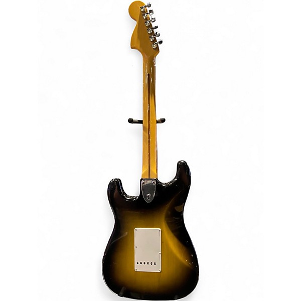 Used Fernandes Burny Custom strat style 2 Tone Sunburst Solid Body Electric Guitar