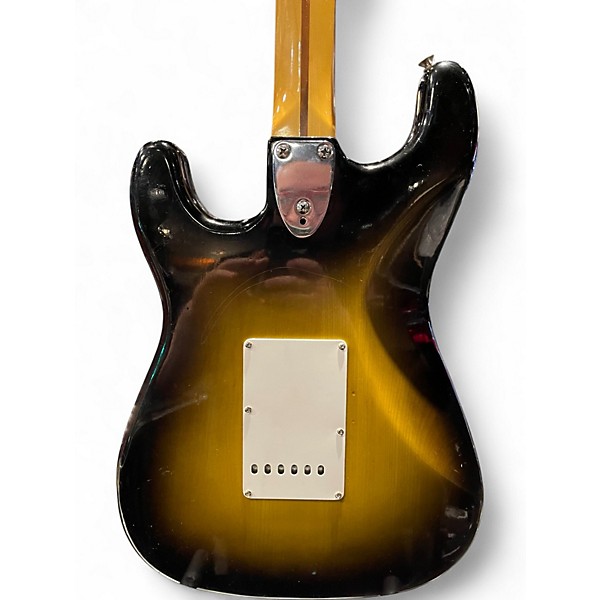 Used Fernandes Burny Custom strat style 2 Tone Sunburst Solid Body Electric Guitar