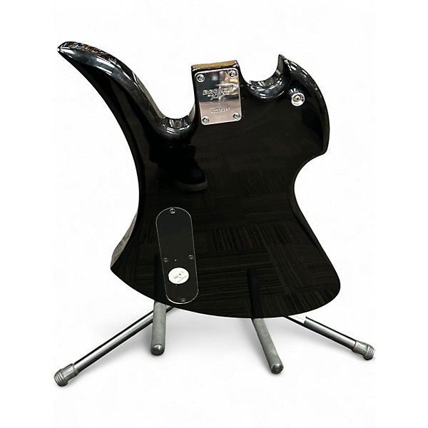 Used B.C. Rich Bronze Series Mockingbird Black Solid Body Electric Guitar