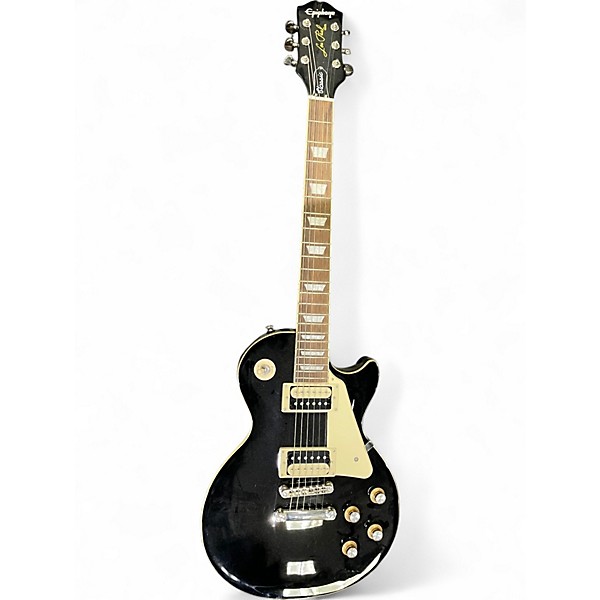 Used Epiphone Les Paul Classic Ebony Solid Body Electric Guitar