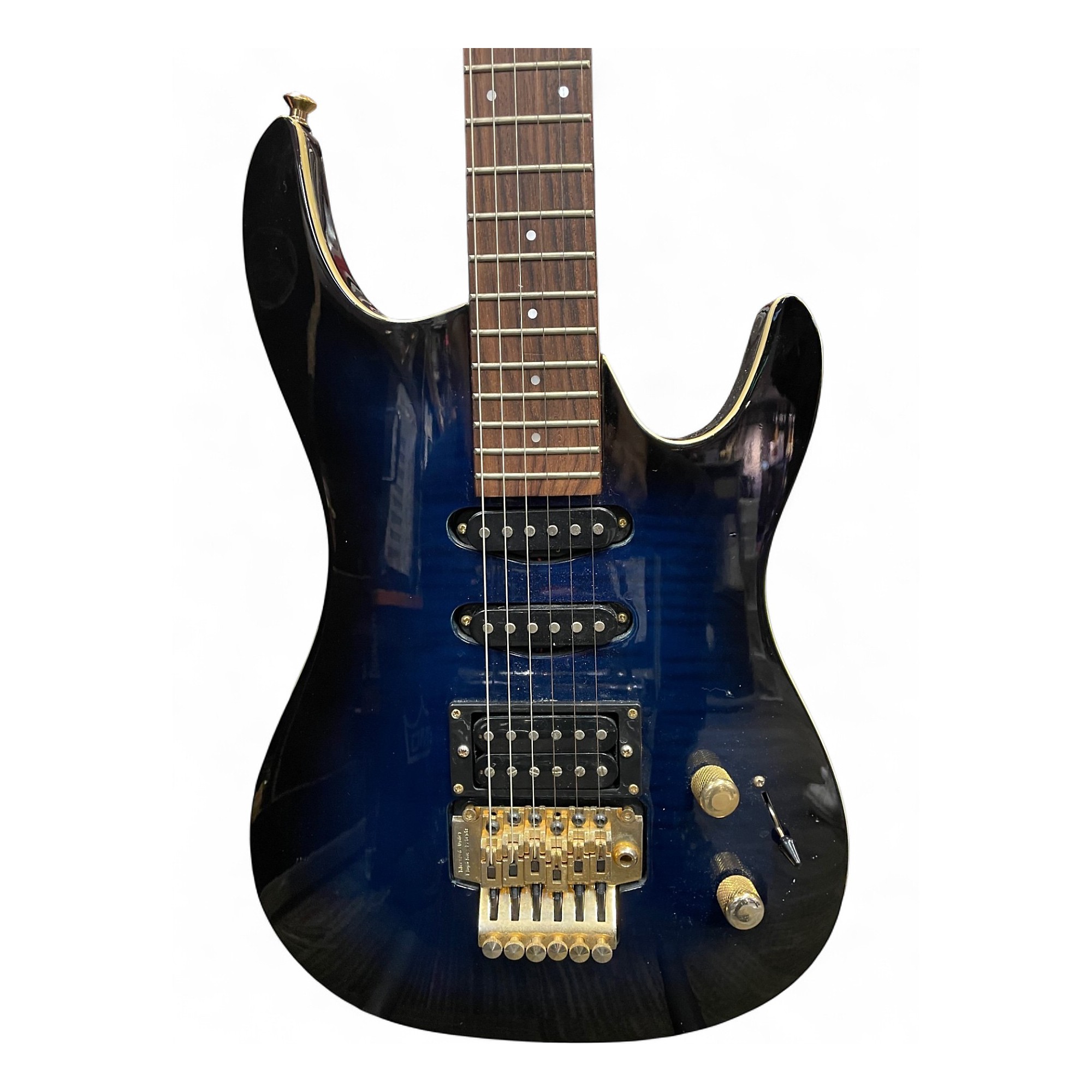 Used Aria PRO II MAGNA Trans Blue Solid Body Electric Guitar Trans