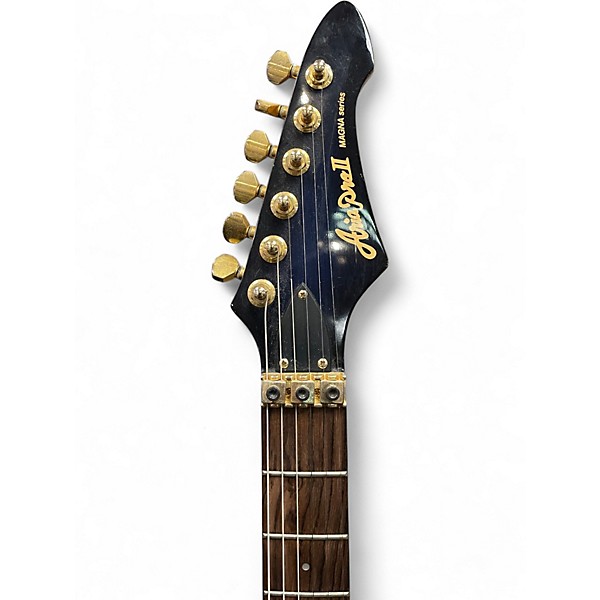 Used Aria PRO II MAGNA Trans Blue Solid Body Electric Guitar