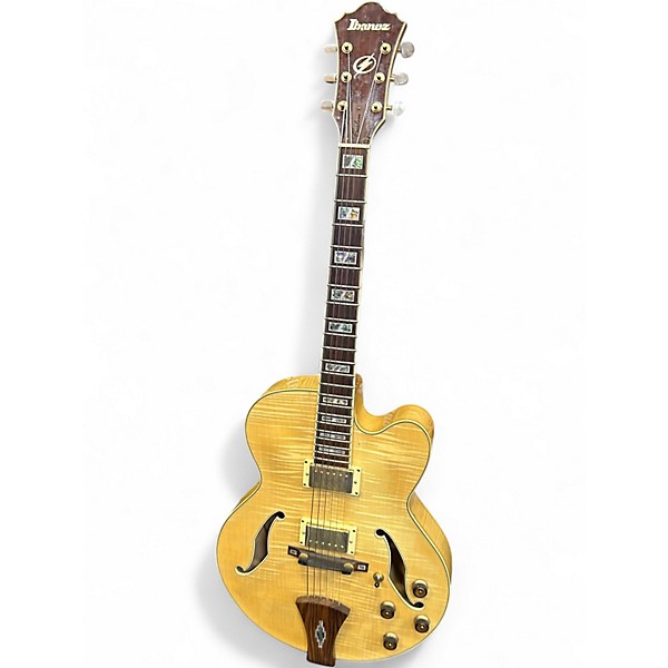 Used 2005 Ibanez AF Natural Hollow Body Electric Guitar