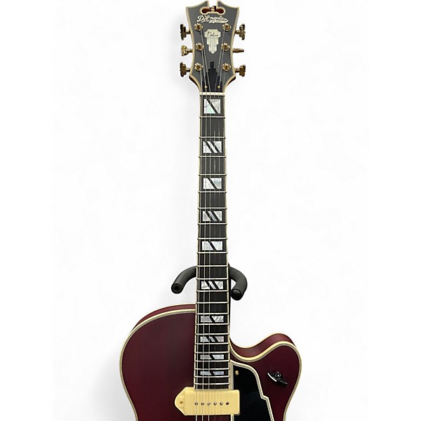 Used D'Angelico Deluxe 59 Red Solid Body Electric Guitar