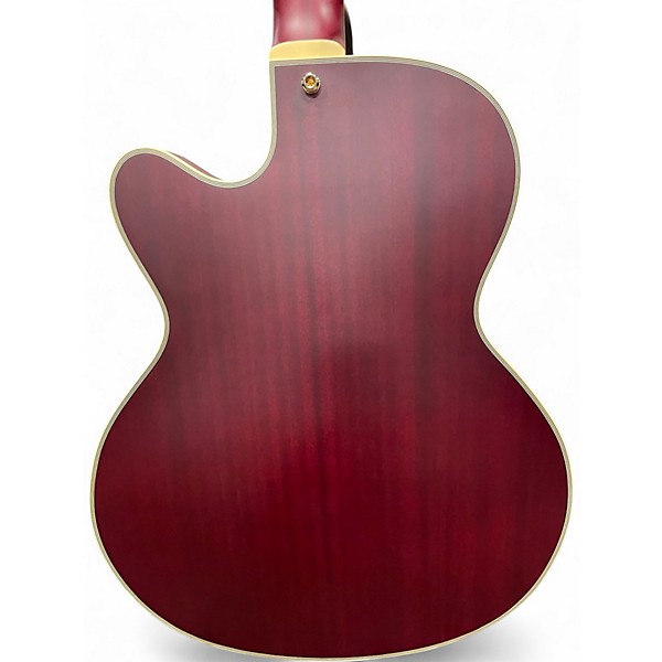 Used D'Angelico Deluxe 59 Red Solid Body Electric Guitar