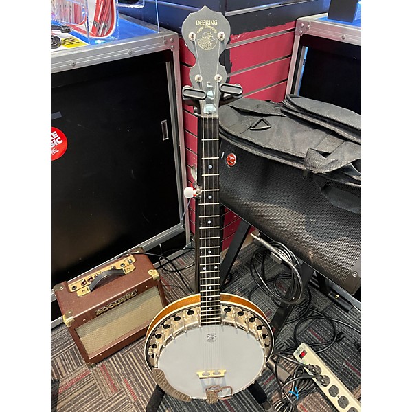 Used Deering Boston 5-String Natural Banjo