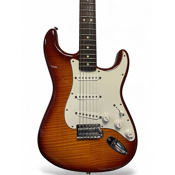 Used 2013 Fender Standard Stratocaster Plus Sienna Sunburst Solid Body Electric Guitar