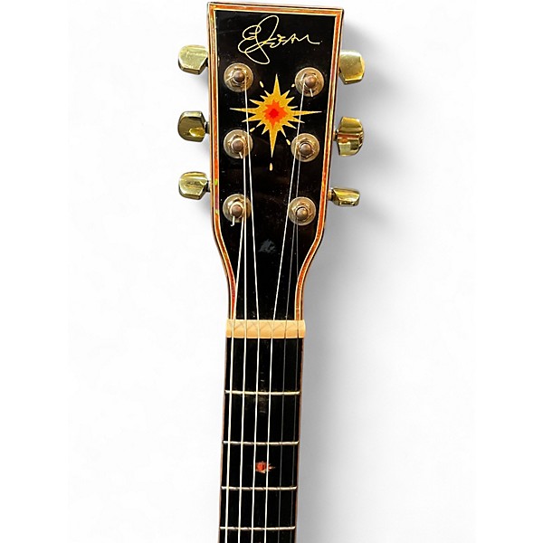 Used Esteban Double Cut Acoustic Coral Sun Acoustic Electric Guitar