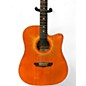 Used Esteban Double Cut Acoustic Coral Sun Acoustic Electric Guitar
