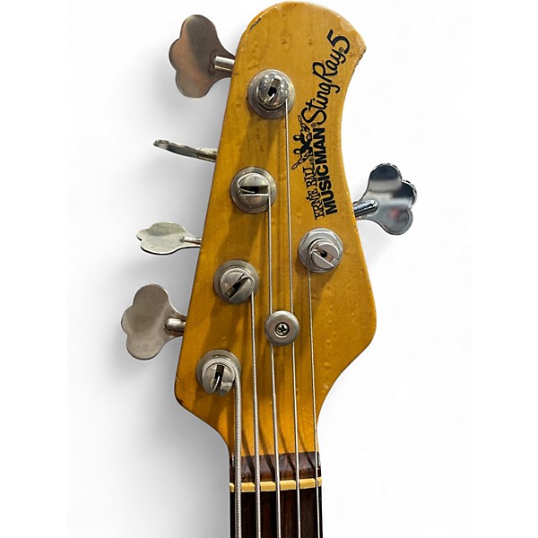 Used Ernie Ball Music Man Sting Ray 5 natural Electric Bass Guitar