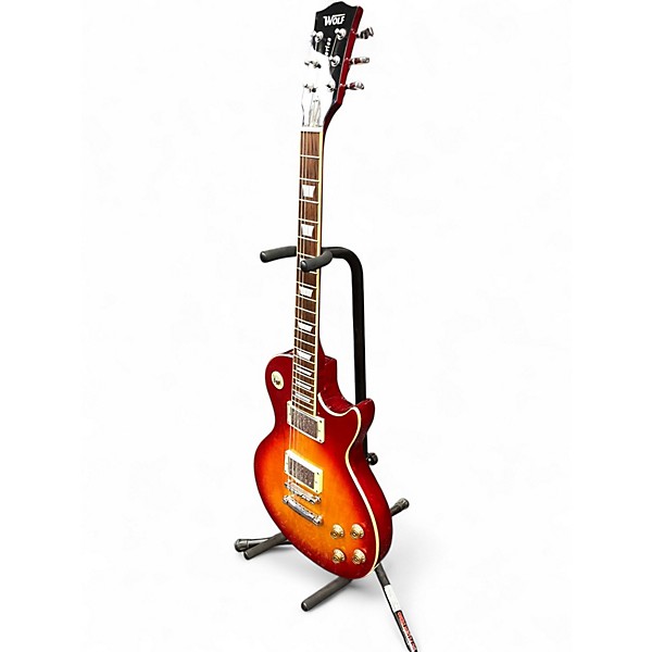 Used Wolf ROCKEY SERIES Heritage Cherry Sunburst Solid Body Electric Guitar