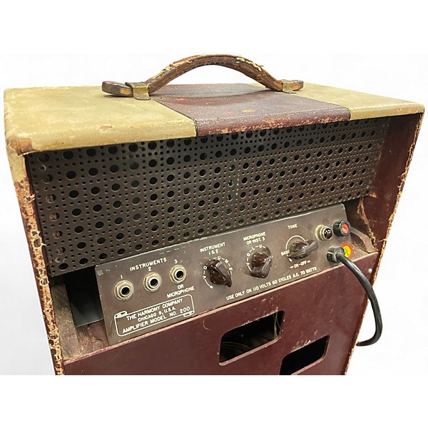 Vintage 1940s Harmony H200 Tube Guitar Combo Amp