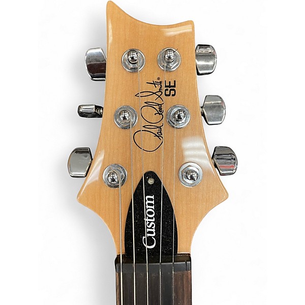 Used PRS SE Custom 24 Black Solid Body Electric Guitar