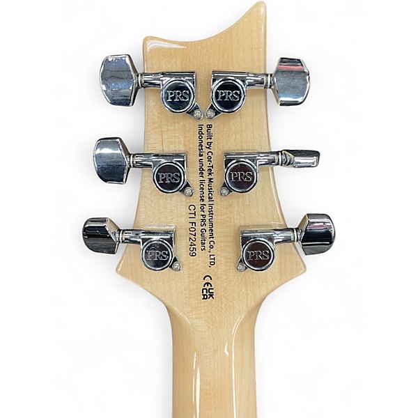 Used PRS SE Custom 24 Black Solid Body Electric Guitar