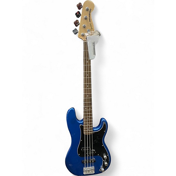Used Fender  SQUIER P BASS  Blue Electric Bass Guitar