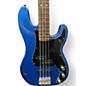 Used Fender  SQUIER P BASS  Blue Electric Bass Guitar
