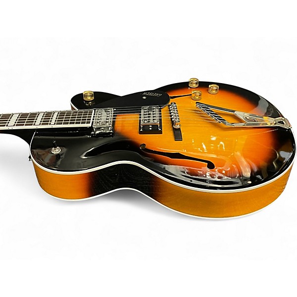 Used 2017 Gretsch Guitars G2420 Streamliner Aged Brooklyn Burst Hollow Body Electric Guitar