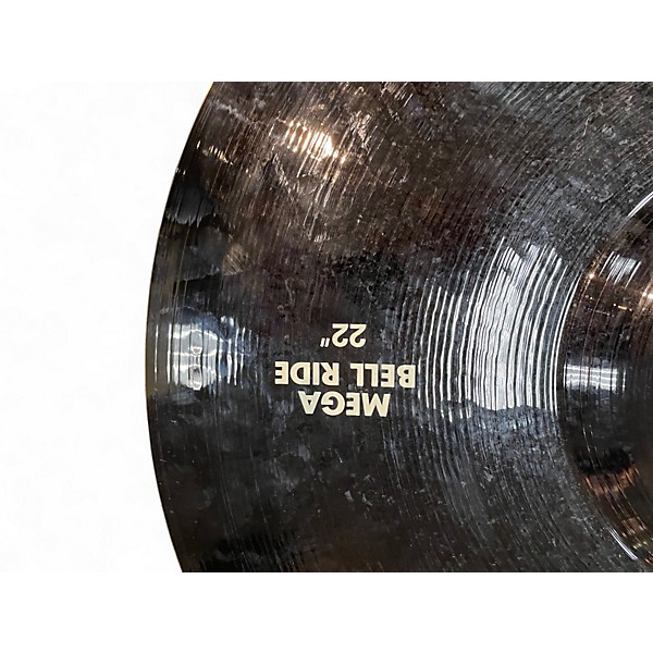 Used Paiste 22in mega bell ride Cymbal