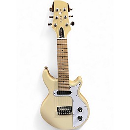 Used Gold Tone GME-6 Cream Gloss Solid Body Electric Guitar