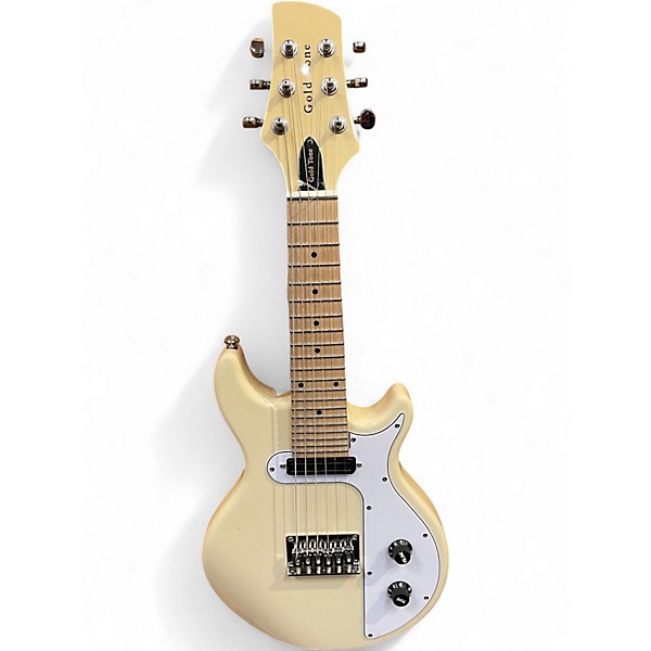 Used Gold Tone GME-6 Cream Gloss Solid Body Electric Guitar