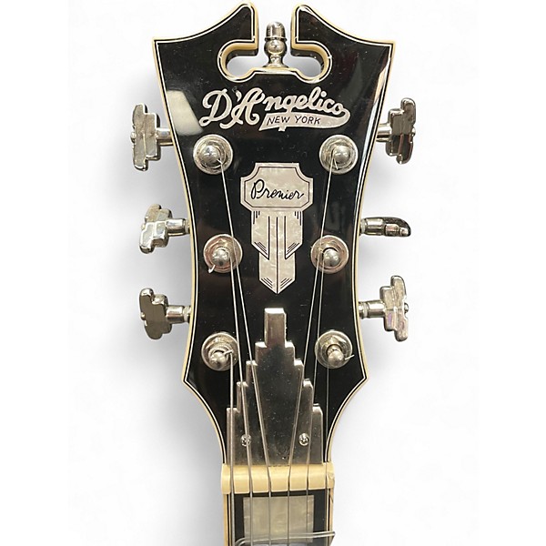 Used D'Angelico DAPMDCBLF2NS MINI DC Black Hollow Body Electric Guitar