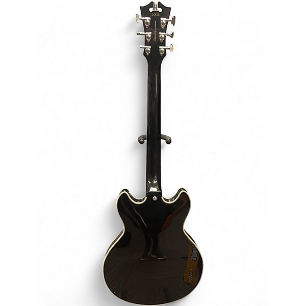 Used D'Angelico DAPMDCBLF2NS MINI DC Black Hollow Body Electric Guitar