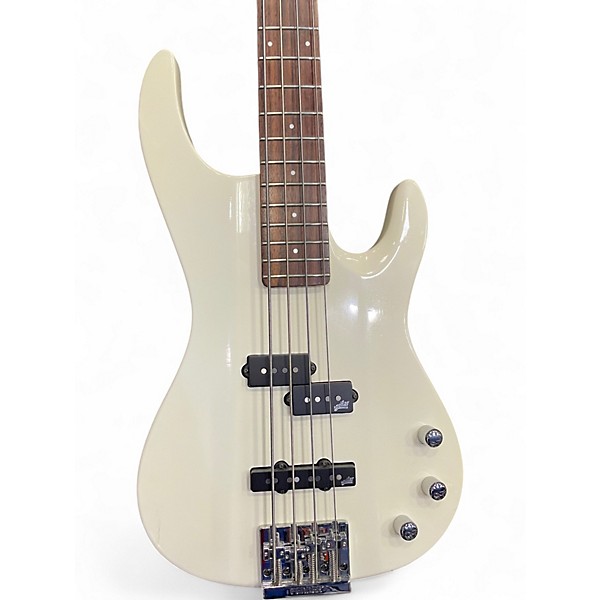 Used Aria MAGNA PRO 2 White Electric Bass Guitar