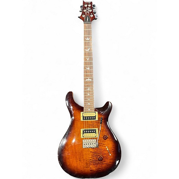 Used PRS SE Custom 24 BLACK AND GOLD BURST Solid Body Electric Guitar