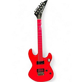 Used Dean CUSTOM ZONE PINK GUITAR FLOURESCENT PINK Solid Body Electric Guitar