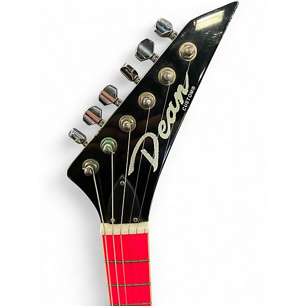 Used Dean CUSTOM ZONE PINK GUITAR FLOURESCENT PINK Solid Body Electric Guitar